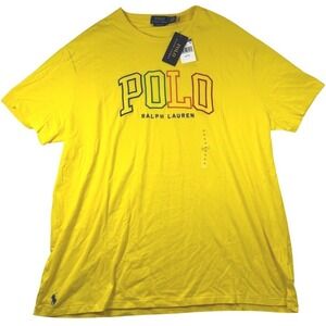 Polo Ralph Lauren Yellow Logo T-Shirt‎ - Size XL NWT